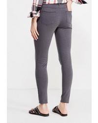 Темно-серые узкие брюки от Modis