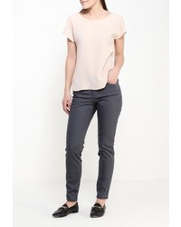 Темно-серые узкие брюки от Modis