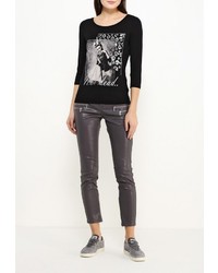 Темно-серые узкие брюки от Morgan