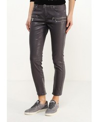 Темно-серые узкие брюки от Morgan