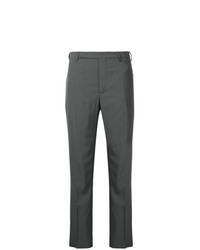 Темно-серые узкие брюки от Rick Owens