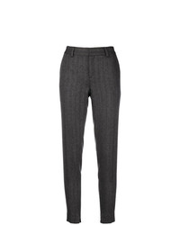 Темно-серые узкие брюки от Saint Laurent
