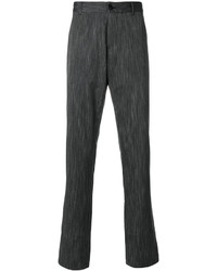 Мужские темно-серые хлопковые брюки от Ann Demeulemeester
