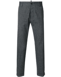 Мужские темно-серые хлопковые брюки от DSQUARED2