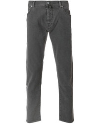 Мужские темно-серые хлопковые брюки от Jacob Cohen