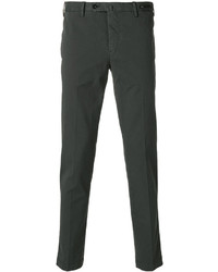 Мужские темно-серые хлопковые брюки от Pt01