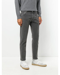 Мужские темно-серые хлопковые брюки от Jacob Cohen