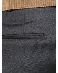 Мужские темно-серые хлопковые брюки от Incotex