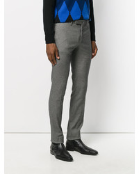 Мужские темно-серые хлопковые брюки от Incotex