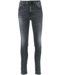 Темно-серые хлопковые джинсы скинни от R 13