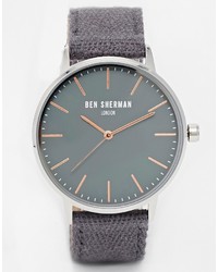 Мужские темно-серые часы из плотной ткани от Ben Sherman