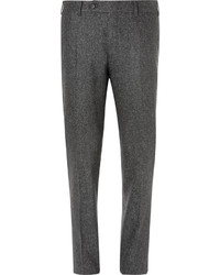 Мужские темно-серые шелковые классические брюки от Canali