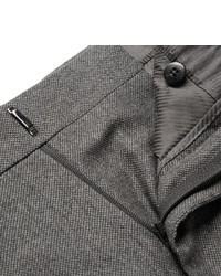 Мужские темно-серые шелковые классические брюки от Tom Ford