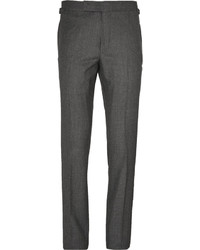 Мужские темно-серые шелковые классические брюки от Tom Ford