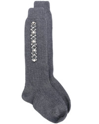 Женские темно-серые шелковые носки от No.21