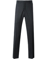 Мужские темно-серые шерстяные брюки от AMI Alexandre Mattiussi