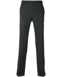Мужские темно-серые шерстяные брюки от Canali