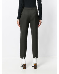 Женские темно-серые шерстяные брюки от Piazza Sempione