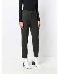 Женские темно-серые шерстяные брюки от Piazza Sempione