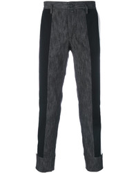 Мужские темно-серые шерстяные брюки от Dolce & Gabbana