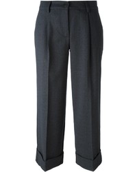 Женские темно-серые шерстяные брюки от P.A.R.O.S.H.