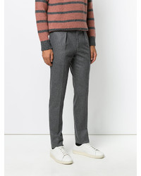 Мужские темно-серые шерстяные брюки от Pt01