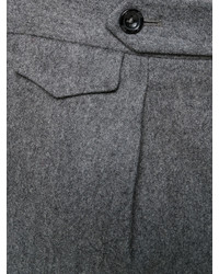 Мужские темно-серые шерстяные брюки от Pt01