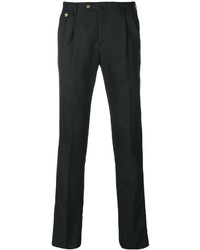 Мужские темно-серые шерстяные брюки от Pt01