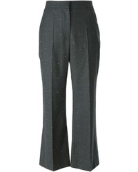 Женские темно-серые шерстяные брюки от Stella McCartney