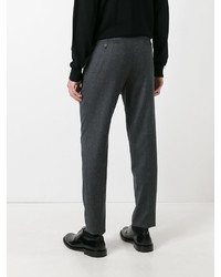 Мужские темно-серые шерстяные брюки от AMI Alexandre Mattiussi