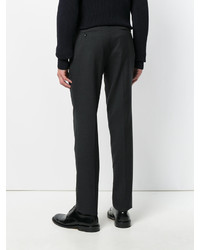 Мужские темно-серые шерстяные брюки от Pt01