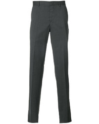 Мужские темно-серые шерстяные брюки от Z Zegna