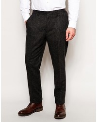 Мужские темно-серые шерстяные классические брюки от Asos