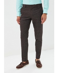 Мужские темно-серые шерстяные классические брюки от BAWER