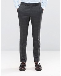 Мужские темно-серые шерстяные классические брюки от Ben Sherman