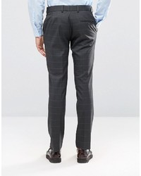 Мужские темно-серые шерстяные классические брюки от Ben Sherman