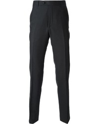 Мужские темно-серые шерстяные классические брюки от Corneliani