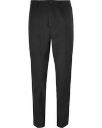 Мужские темно-серые шерстяные классические брюки от Dolce & Gabbana