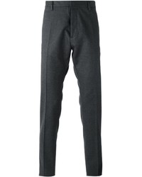 Мужские темно-серые шерстяные классические брюки от DSQUARED2