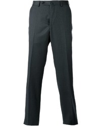 Мужские темно-серые шерстяные классические брюки от Ermenegildo Zegna
