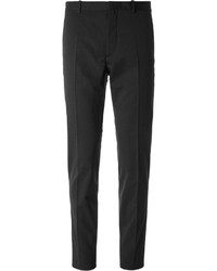 Мужские темно-серые шерстяные классические брюки от Jil Sander