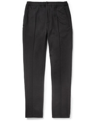 Мужские темно-серые шерстяные классические брюки от Lanvin