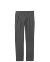 Мужские темно-серые шерстяные классические брюки от Loro Piana