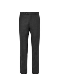 Мужские темно-серые шерстяные классические брюки от Mr P.