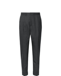 Мужские темно-серые шерстяные классические брюки от Officine Generale