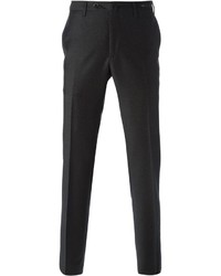 Мужские темно-серые шерстяные классические брюки от Pt01