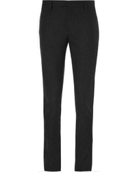 Мужские темно-серые шерстяные классические брюки от Saint Laurent