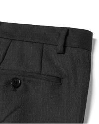 Мужские темно-серые шерстяные классические брюки от Wooyoungmi