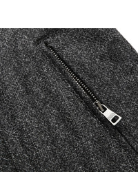 Мужские темно-серые шерстяные классические брюки от Dolce & Gabbana