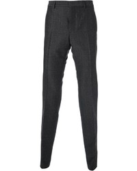 Мужские темно-серые шерстяные классические брюки от Valentino